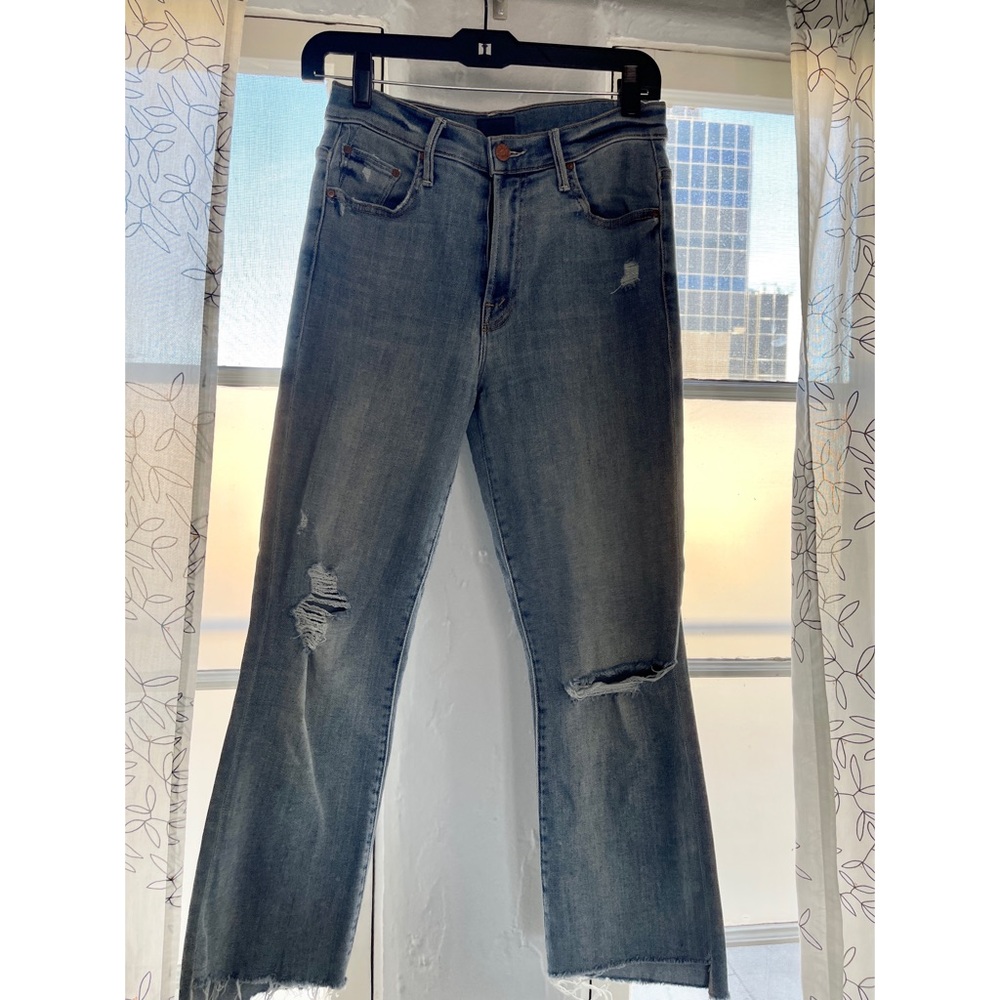 Mother Denim Insider Crop Step Fray Jeans